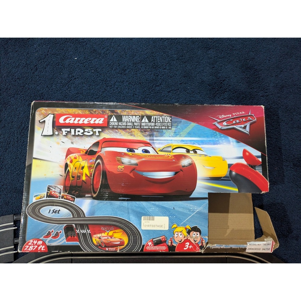 Carrera First Disney Pixar Cars Slot Car Race Track Set Lightning McQueen
